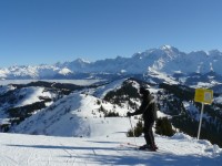 Vue du départ des pistes